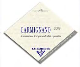 4,100 cases Agronomist: Lorenzo Landi Soil: Calcareous Territory: the hills of Carmignano Gen. Manager Enrico Pierazzuoli Yield per vine: 1.0 kg. Elevation: 400 feet. a.s.l. Cellar Capacity: 585 hl.