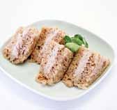 flavoured with classic Italian herbs of basil and oregano 83625 Chicken & Ham Mayonnaise 1kg Pieces of sliced cooked ham and chicken mixed with a thick and creamy mayonnaise.
