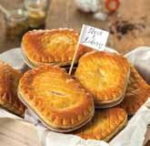 shortcrust pastry 80610 Greenhalghs Steak & Kidney Pie 36x215g Oval-shaped pie, filled with tender chunks of beef and kidney,