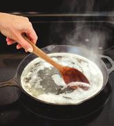 After you cook in the pan, be sure to follow these cleaning steps to ensure that the well-seasoned layer builds up over time. And as a result, old or new, your cast-iron cookware should be good to go.