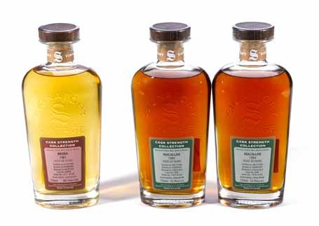 Rare Reserve series. Distilled 12.2.69, bottled 1.9.03. Sherry Butt #265, bottle#134/519. Level: Into neck. 750ml. 54.4%. 63 Banff 1982-21 years old OC. Bottle #0436. Level: Into neck. 700ml. 57.1%.