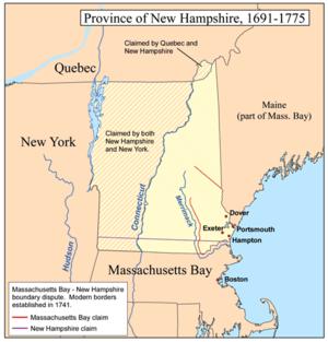 New Hampshire I. Sold to the king of England in 1679. II.