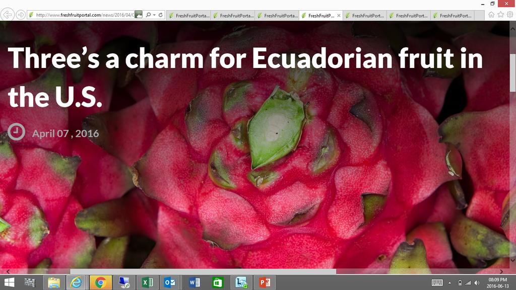 Ecuador 7th April 2016 60 day comment period for