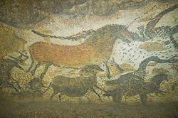 Over 2,000 paintings in Lascaux cave: animals, human