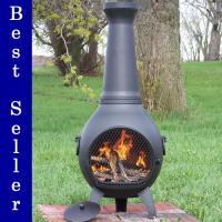 Praire Chiminea (ALCH027) available in charcoal (black) - $735.