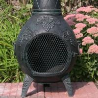 Made of heavy cast aluminum construction up to 3/4 inch thick in some areas, the Sun chiminea is built to last.