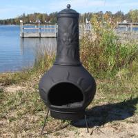 Sun Ray Chiminea (ALCH072) available in charcoal (black) - $338.00 delivered Add a ray of sunshine to your patio garden.