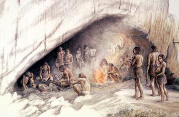 ability to work together helped even more. Neanderthals lived and traveled in groups. And they were the first early hominids to hunt in an organized group.