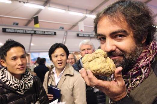 white truffle directly from the truffle hunter.