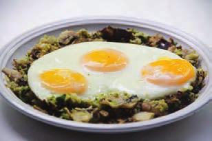 Sautéed Brussels Sprouts & Mushrooms with Fried Eggs week 6 day 4 BREAKFAST J6 1 10 minutes 15 minutes 10.8 10.8 30.4 30.4 24.3 24.3 404.5 404.