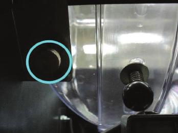 To install and remove the coffee bean container (for NERO): With open vending machine door, pull the container s clamp (1), which is located in the left upper corner of the machine (see figure 16)