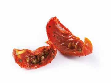 The sweet peppers are filled with creamy cheese by our own people