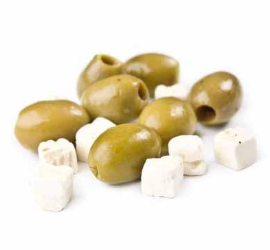 OLIVES CORE RANGE A FINE AND BROAD BASIC ASSORTMENT The heart of your shelf, with high rotations and accessible preparations. Highest quality Greek olives and ingredients.