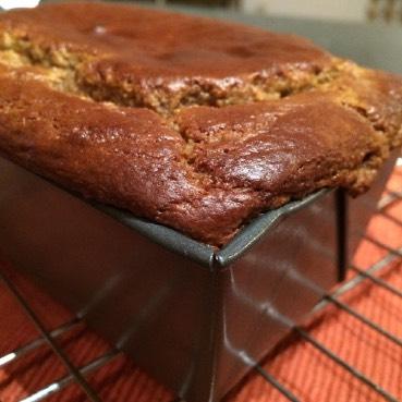 pumpkin spice latte bread Yield: 4 servings You will need: mini loaf pan, food processor, medium bowl, spatula, measuring cups and spoons 1 1/3 cup almond meal flour 1/2 tsp baking soda 1/2 tsp sea