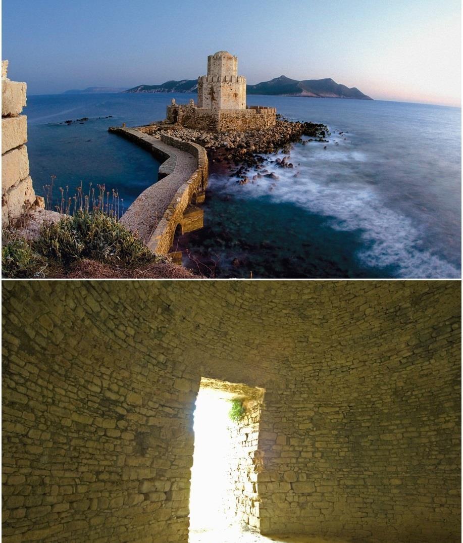 HISTORICAL SITES More than 33 castles can be found in Messinia - all providing stunning vistas and holding clues to the rich and checkered past of the region.