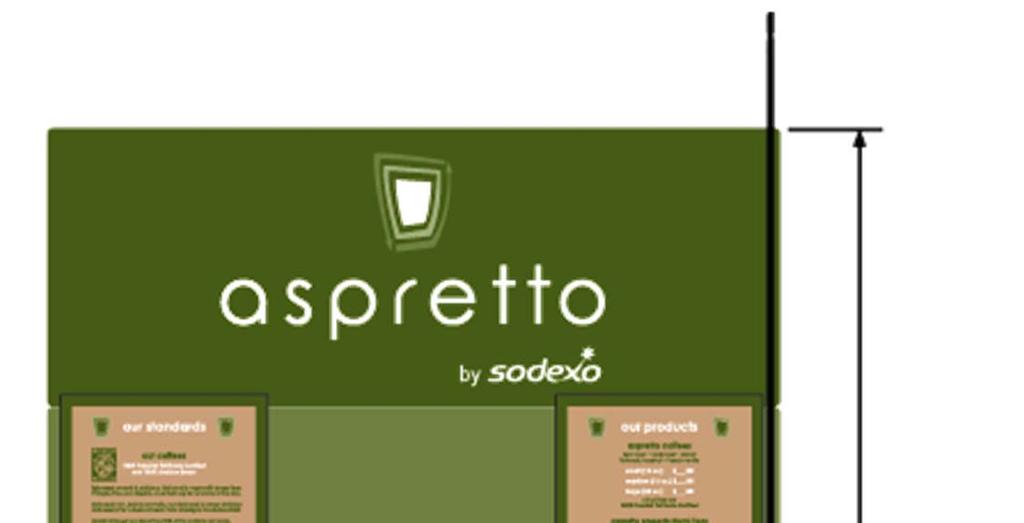 aspretto materials Made from 100% Recycled Aluminum All POS printed on 100%
