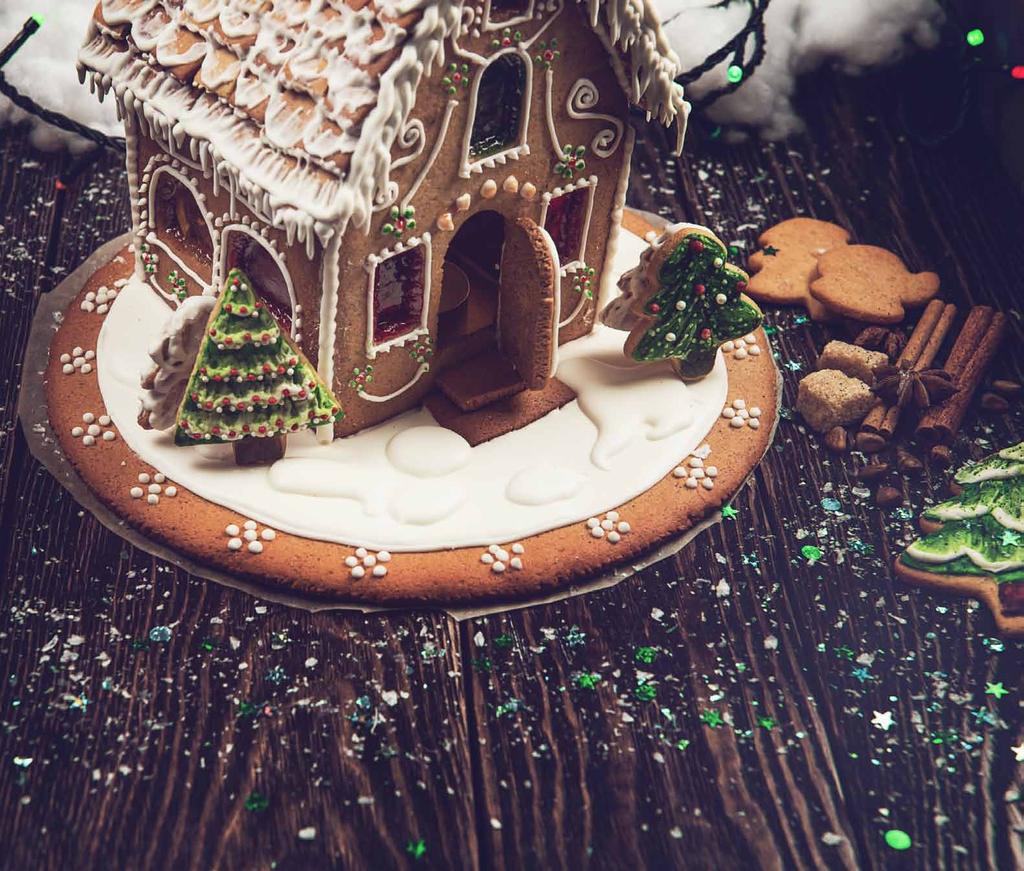 F e S tiv ities GINGERb READ HOu SE AND CANDY MOCk TAIL WORk SHOP Bring your festive creativity and inspiration through our yearly tradition as you build your own gingerbread house with your loved