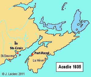 colonists moved to the mainland, to Port-Royal (modern day Nova Scotia) In