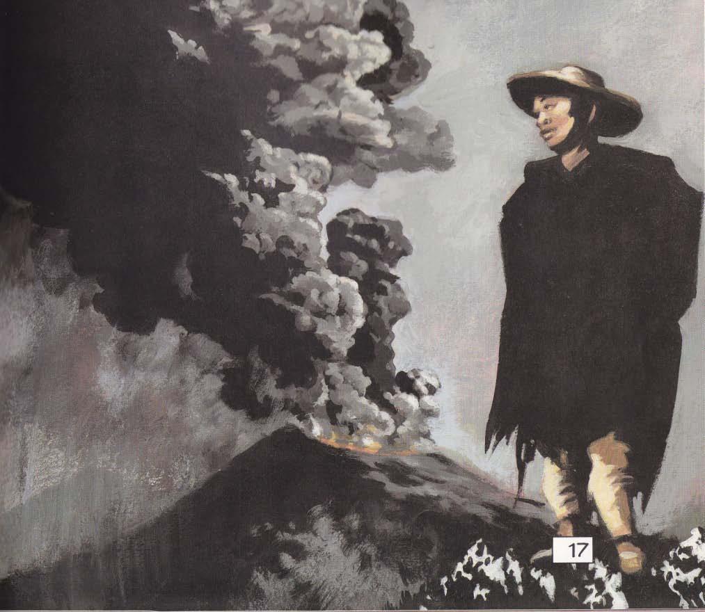 El Cuadro Negro ( black) With an explosion of ash and gases, Paricutín Volcano near the Mexican village San Juan Parangaricutiro, pushed its way out of a cornfield in 1943, growing hundreds of feet
