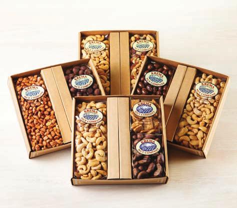 99 205 QUINTET GIFT BOXES These company or family-sized collections of delectable chocolates and nuts offer our widest selection perfect for any occasion.