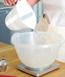 pour the mixture onto a tray 3 Work in pairs. Write instructions to make your favourite type of dish, sandwich or salad.