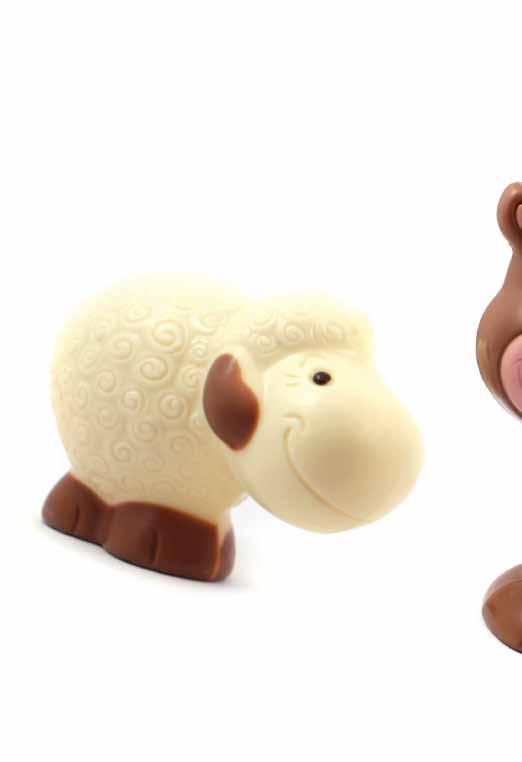 2018 Spring Collection Belgian chocolate farmyard figures Our range of cute