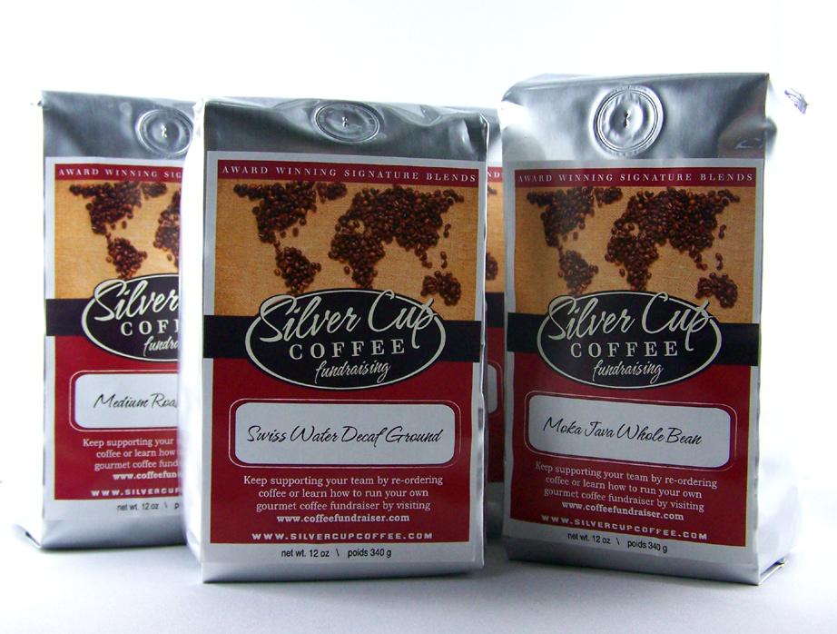Fundraising Products Blends and Flavored Coffees Our award winning blends and delicious flavored coffee in a 12-ounce bag (grocery store