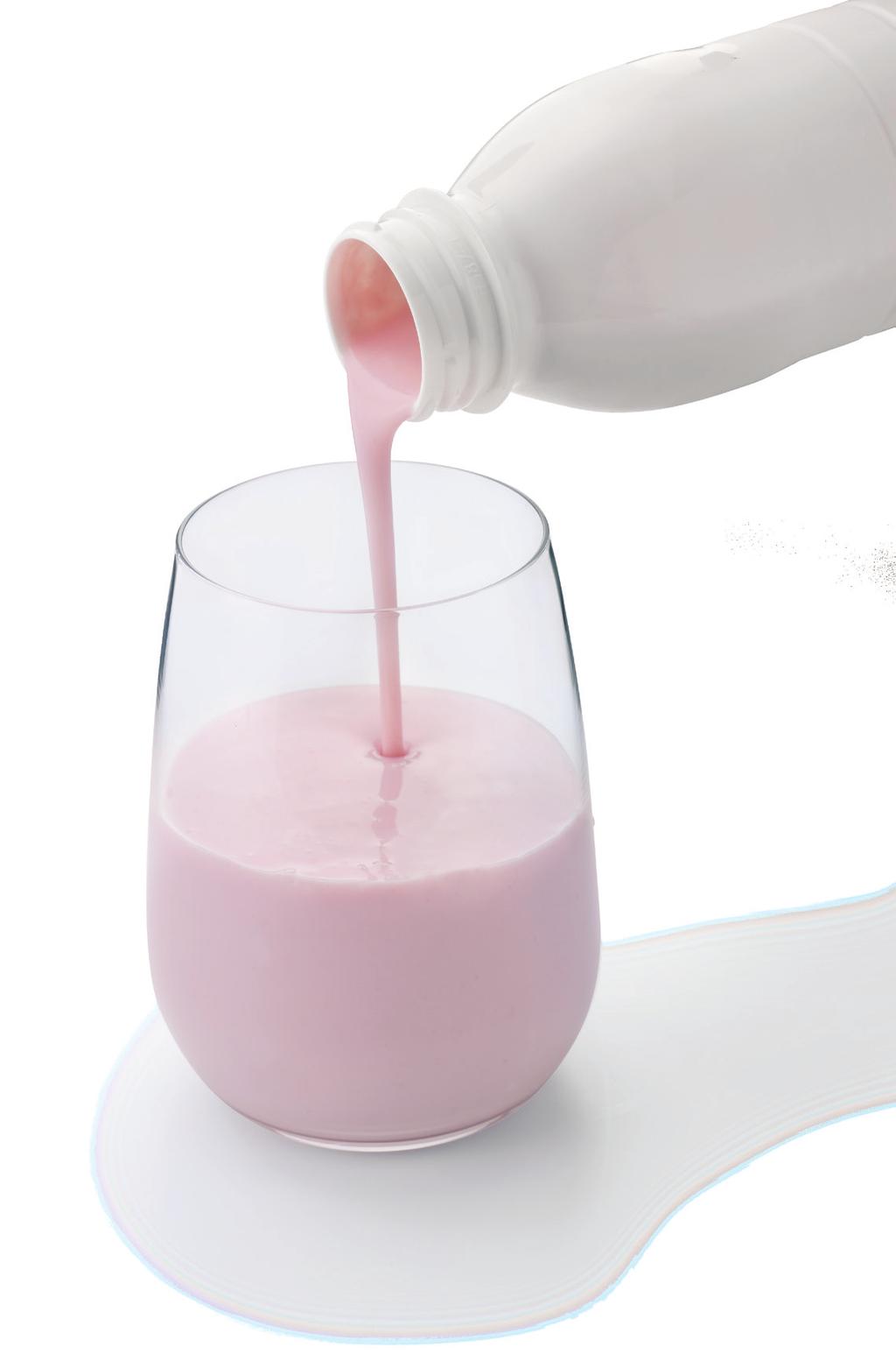 Keeping yogurt drinks stable The premium solution for yogurt drinks Palsgaard AcidMilk 372 is the natural choice in the production of low msnf yogurt drink with living bacteria as well as long life