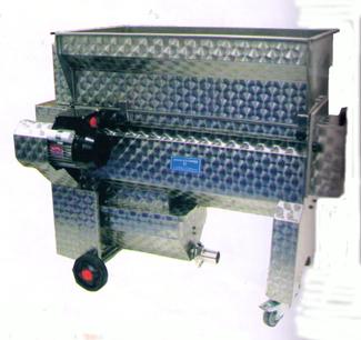 IMMA Horizontal Destemmer/Crusher - Designed for mechanically or traditionally harvested grapes - Independent speed variation of the cage and beater bars - Rubber shoes on beater bars and decreasing
