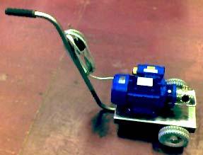 This pump is SELF-PRIMING, the flow is reversible. - Cart is stainless steel with wheels - Single Phase motor/ 2hp motor - Transmission by means of a gear box - 1.