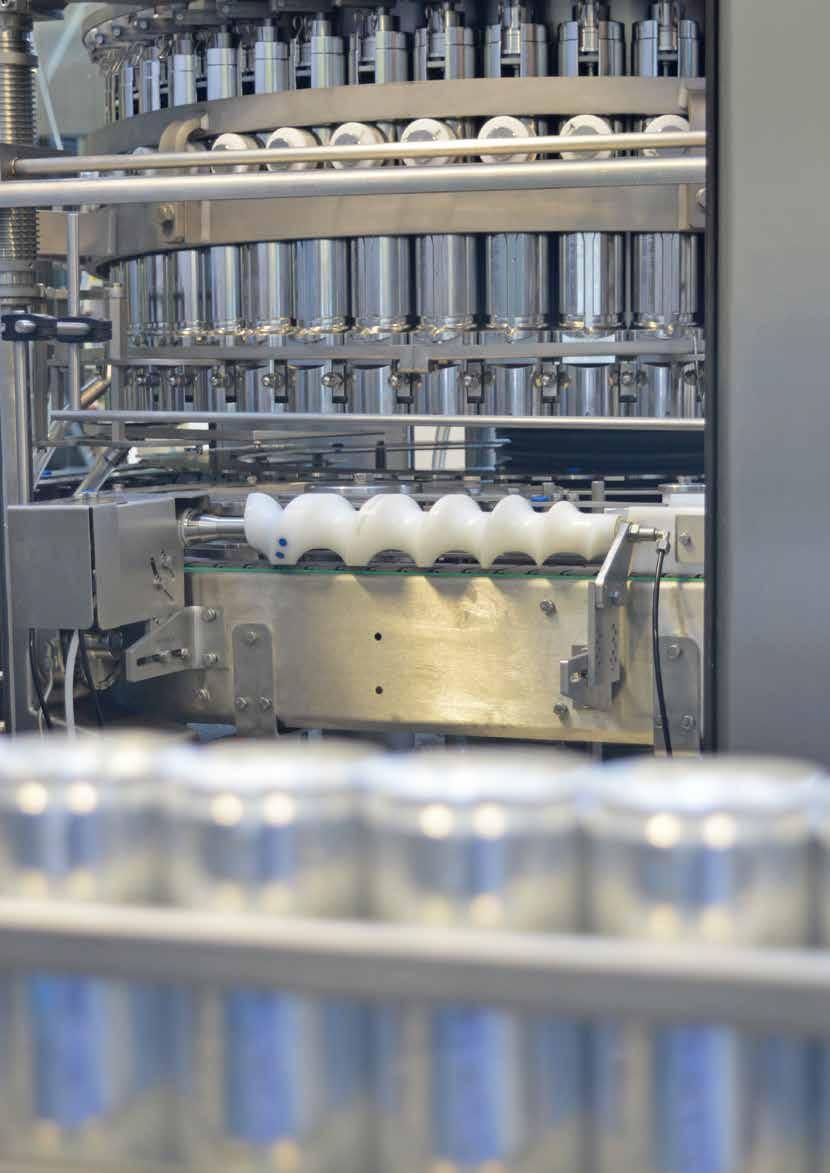 A JBT Unfiller XLU with 81 filling stations synchronized with a JBT 12-spindle seamer Sweetened Condensed Milk (SCM) SCM undergoes thermal pasteurization before filling and seaming of the cans.