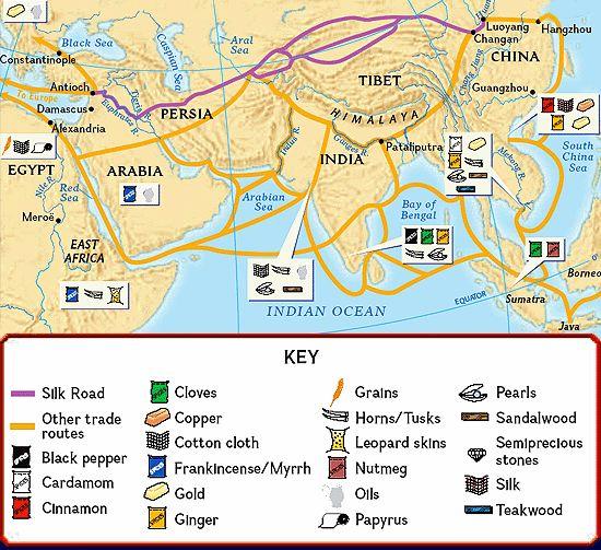 The Silk Road Silk was the most valuable trade product.