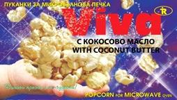 VIVA - set of microwave popcorn with natural ingredients VIVA with pure coconut oil and only natural