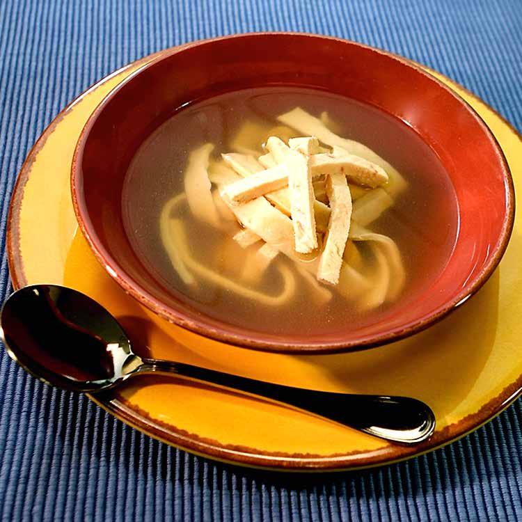 Soups A Harvest of Recipes with USDA Foods Chicken Noodle Soup This home-style chicken noodle soup makes a wonderful side dish. It tastes even better the next day if you have any leftovers.