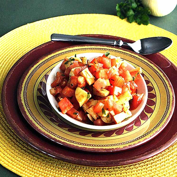 Side Dishes A Harvest of Recipes with USDA Foods Fresh Tomato Salsa Fresh salsa is a refreshing, cool addition to a meal or snack. Try something new by adding it to salads, baked fish, and tacos.