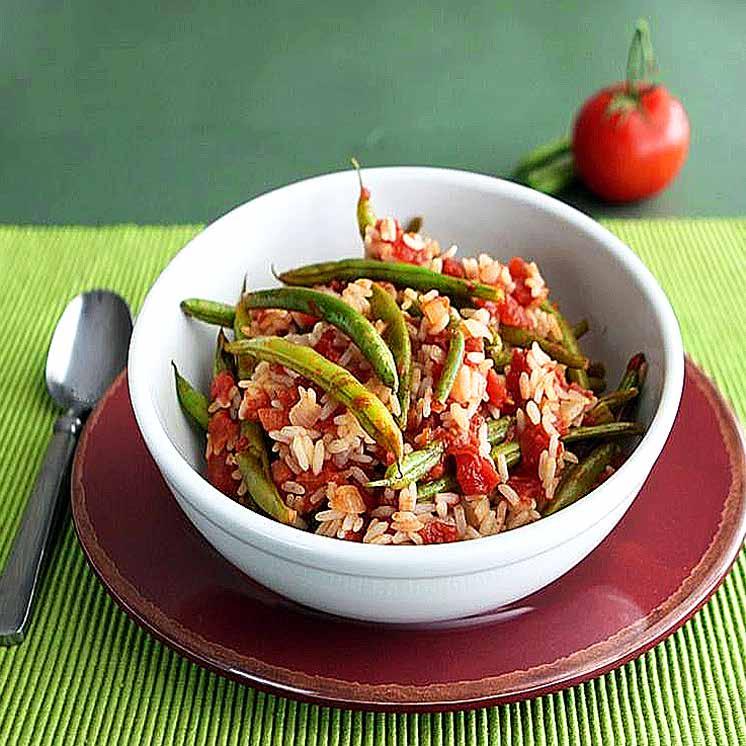 Side Dishes A Harvest of Recipes with USDA Foods Green Bean and Rice Casserole This no-fuss side dish is a great addition to any meal and can be prepared in a flash.