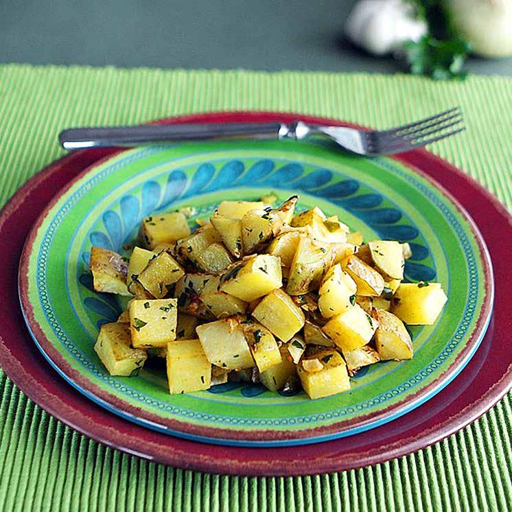 Side Dishes A Harvest of Recipes with USDA Foods Roasted Potatoes Everyone loves these roasted potatoes, and they are easy to make. The foods in bold type are USDA Foods.