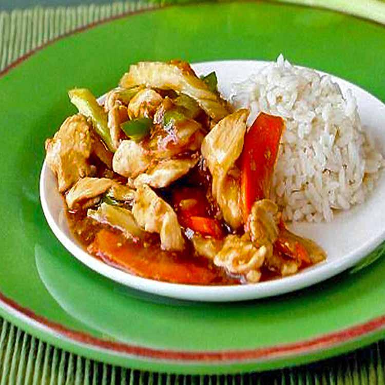 Main Dishes A Harvest of Recipes with USDA Foods Chicken Stir-Fry This stir-fry is delicious for lunch or dinner. It is very quick to fix.