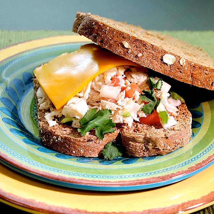 Main Dishes A Harvest of Recipes with USDA Foods Citrus Tuna Melt This warm toasted sandwich is easy to make. Our recipe uses one slice of bread per serving.