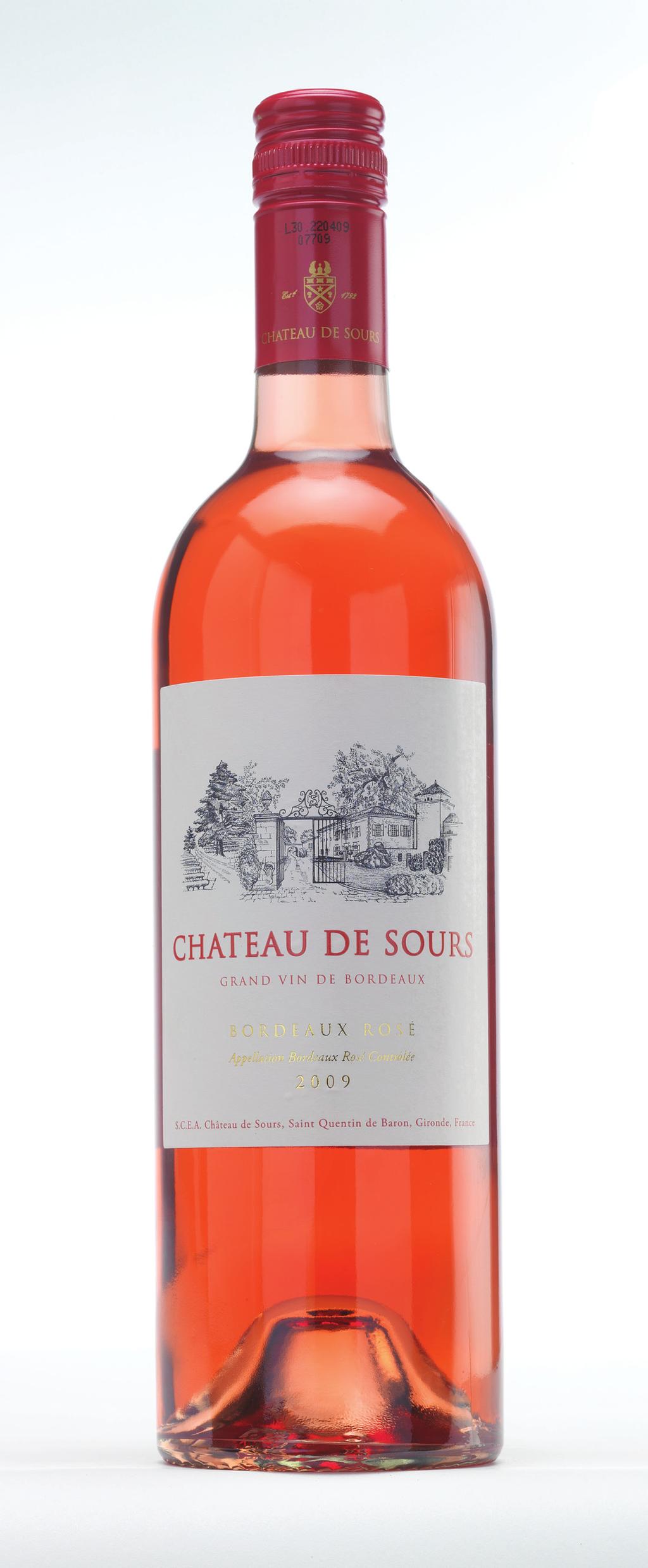 Chateau de Sours Rose 2009 2009 was another very successful vintage for Chateau de Sours Rose, with harvest commencing in the first week of September in warm and sunny conditions after a very