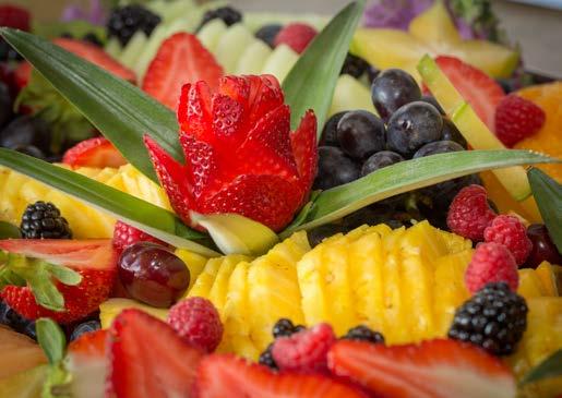 HORS D OEUVRES & BEVERAGES 7 Silver Package Select One Sliced Fruit w/ Seasonal Berries & Chantilly Dipping Sauce Cheeses with Crackers Crisp Vegetables & Dip Gold Package One Selection From Silver;