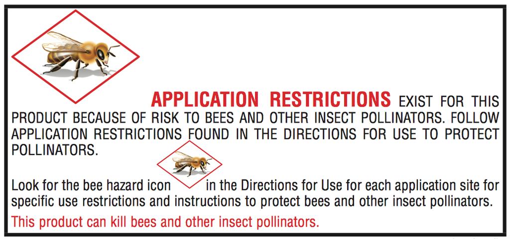 Pollinator Protection: new bee advisory box on label Now