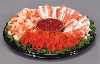 SEAFOOD DELIGHTS ASIAN MARINATED SHRIMP RING Tender shrimp prepared Asian-style and served with oriental soy,