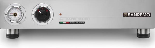 Sanremo Capri Coffee Machine The Capri features a modern design and compact dimensions.