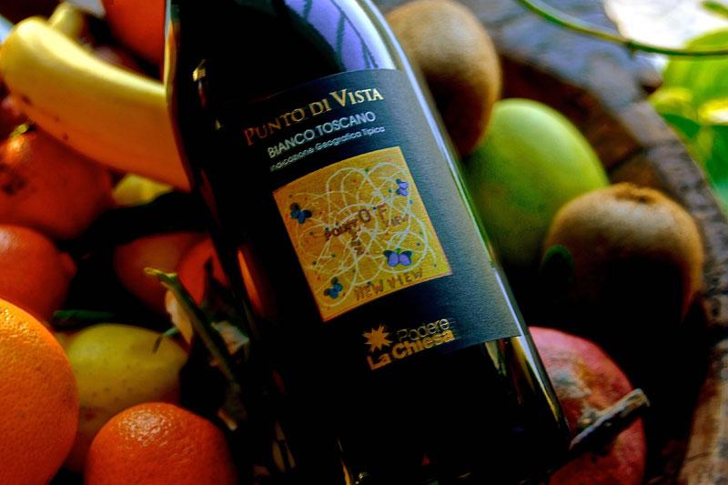 PUNTO DI VISTA BIANCO TOSCANO IGT clear, straw yellow fruity with scents of white peach, banana and rose fresh and savory sea food, white meat dishes with light sauces, risotto 10-12 C Extremely