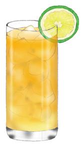 fresh lemon juice, soda