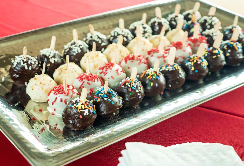 All orders include complete assortment. Cake Pops $1.