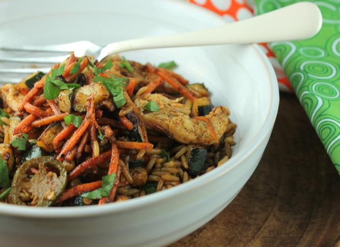 Santa Fe Chicken Stir-Fry Serves 2 Cook time: 15 minutes This spicy chicken stir-fry offers a unique twist on the traditional Chinese favorite.