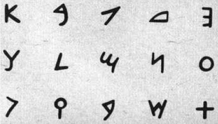 Phoenician alphabet Developed 1250 BC as a means of recording trade transactions-spread throughout the Mediterranean Was a phonetic system: one sign represented