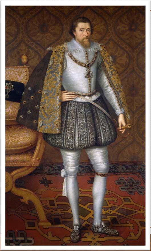 King James I King of England who granted charter